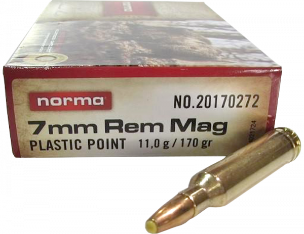 Norma Plastikspitze 7mm Rem Mag 170 grs Büchsenpatronen