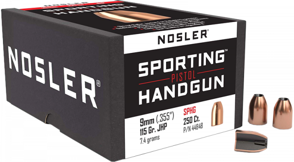 Nosler Sporting Handgun Pistol Kurzwaffengeschosse 1