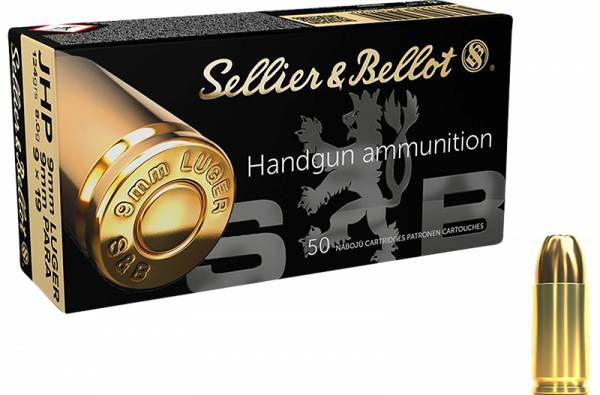 Sellier & Bellot Standard 9mm Luger (9x19) JHP 124 grs Pistolenpatronen