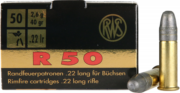 RWS R50 .22 LR LRN 40 grs Kleinkaliberpatronen