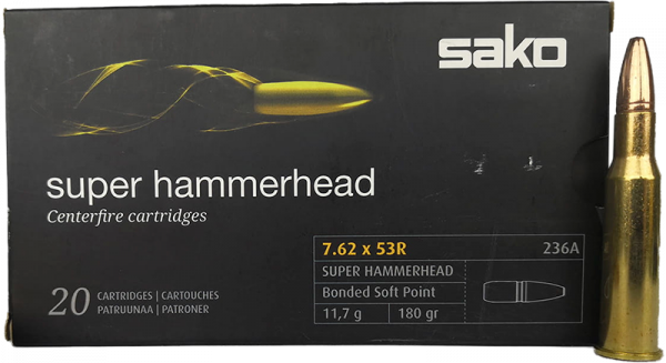 Sako Super Hammerhead 7,62x53 R 180 grs Büchsenpatronen
