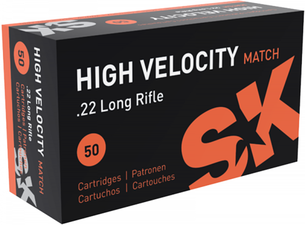 SK High Velocity Match .22 LR LRN 40 grs Kleinkalibermunition