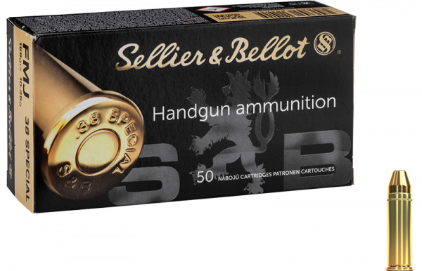 Sellier & Bellot Standard .38 Special FMJ Flat 158 grs Revolverpatronen