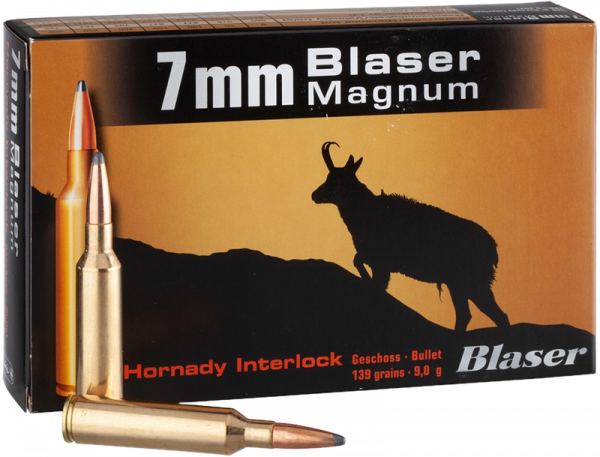 Blaser Magnum 7mm Blaser Mag Hornady InterLock 139 grs Büchsenpatronen