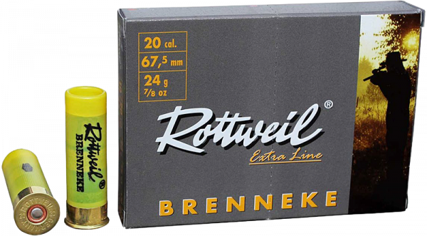 Rottweil Extra Line 20/67,5 Brenneke Classic 24 g Flintenlaufgeschoss