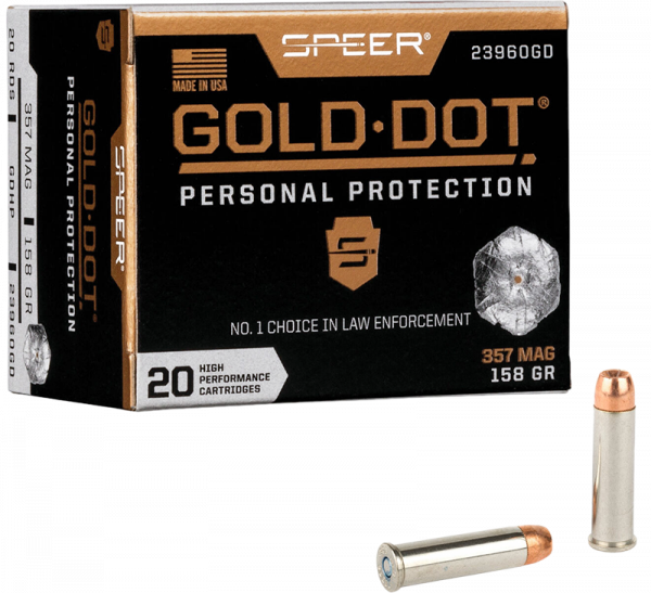 Speer Gold Dot Personal Protection .357 Mag Speer Gold Dot HP 158 grs Revolverpatronen