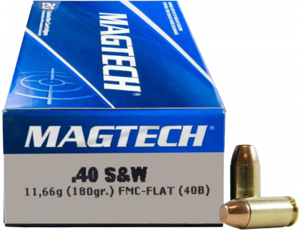 Magtech Standard .40 S&W FMJ Flat 180 grs Pistolenpatronen 1