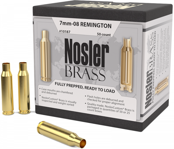 Nosler Premium Brass 7mm-08 Rem Langwaffen Hülsen