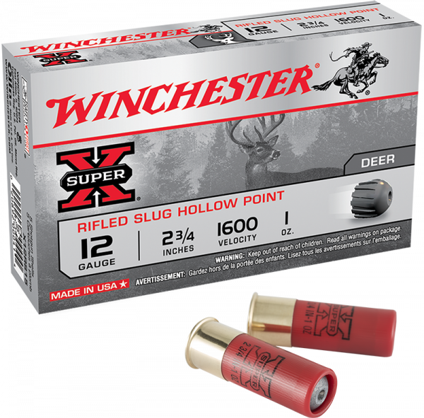 Winchester Super X 12/70 Rifled Slug HP 432 grs Flintenlaufgeschoss