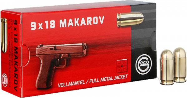 Geco Standard 9mm Makarov (9x18) FMJ RN 95 grs Pistolenpatronen