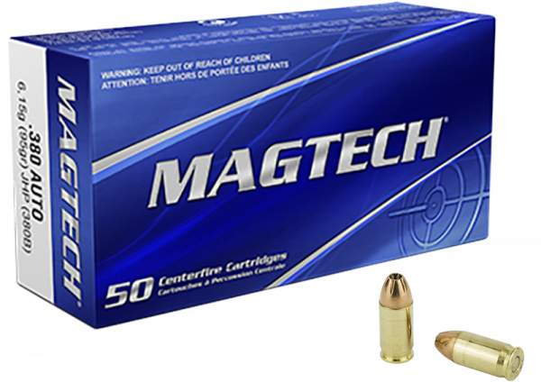 Magtech Standard 9mm Browning Kurz (.380 ACP) JHP 95 grs Pistolenpatronen