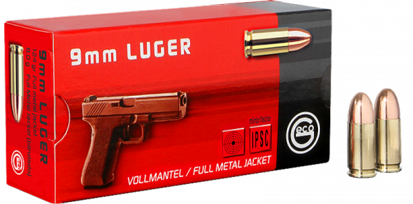 Geco Standard 9mm Luger (9x19) FMJ RN 124 grs Pistolenpatronen 1