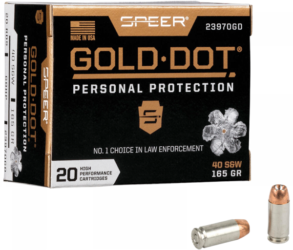 Speer Gold Dot Personal Protection .40 S&W Speer Gold Dot HP 165 grs Pistolenpatronen
