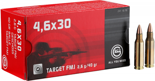 Geco Target FMJ 4,6x30 FMJ 40 grs Büchsenpatronen