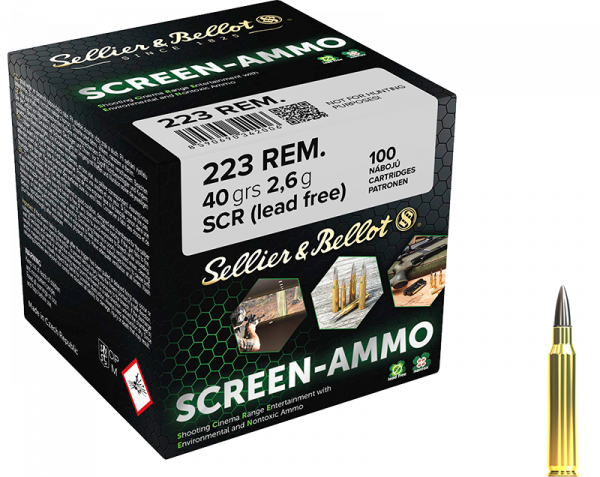 Sellier & Bellot Screen-Ammo .223 Rem 40 grs Büchsenpatronen