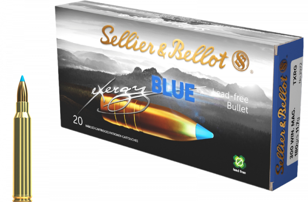 Sellier & Bellot eXergy Blue .300 Win Mag TXRG 180 grs Büchsenpatronen