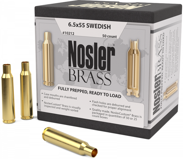 Nosler Premium Brass 6,5x55 SE Langwaffen Hülsen