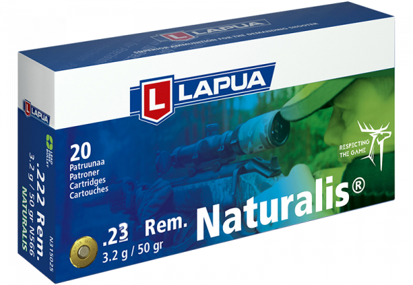 Lapua Naturalis .223 Rem 50 grs Büchsenpatronen