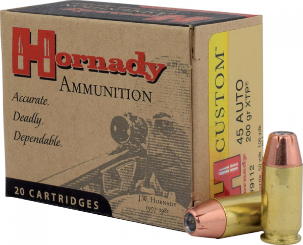 Hornady Custom .45 ACP XTP 200 grs Pistolenpatronen
