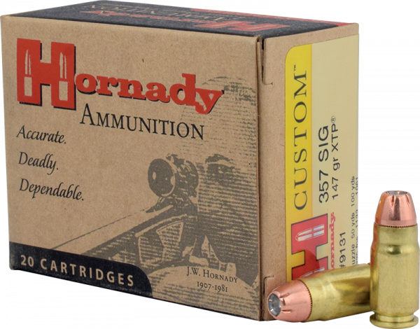 Hornady Custom .357 SIG XTP 147 grs Pistolenpatronen