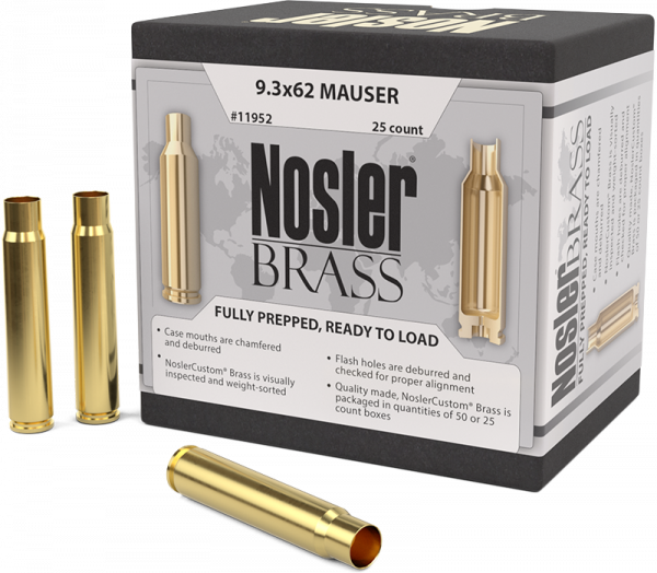 Nosler Premium Brass 9,3x62 Langwaffen Hülsen