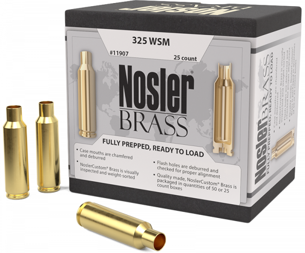 Nosler Premium Brass .325 WSM Langwaffen Hülsen