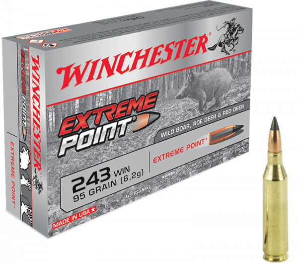 Winchester Extreme Point .243 Win 95 grs Büchsenpatronen