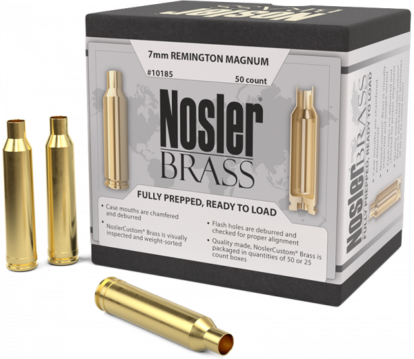 Nosler Premium Brass 7mm Rem Mag Langwaffen Hülsen