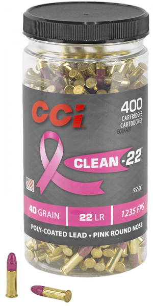 CCI Clean-22 Pink .22 LR LRN 40 grs Kleinkaliberpatronen