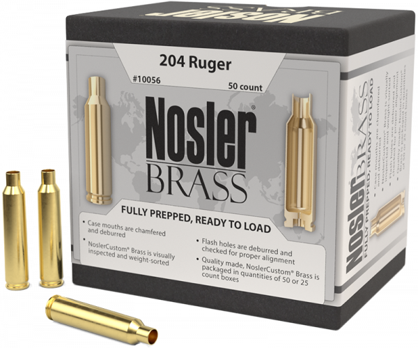 Nosler Premium Brass .204 Ruger Langwaffen Hülsen