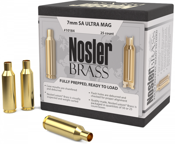 Nosler Premium Brass 7mm Rem SA Ultra Mag Langwaffen Hülsen