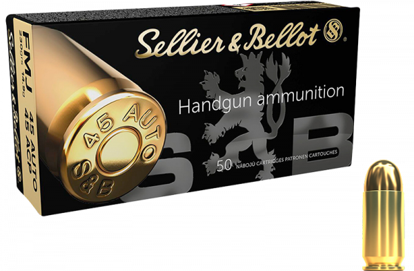 Sellier & Bellot Standard .45 ACP FMJ 230 gas Pistolenpatronen