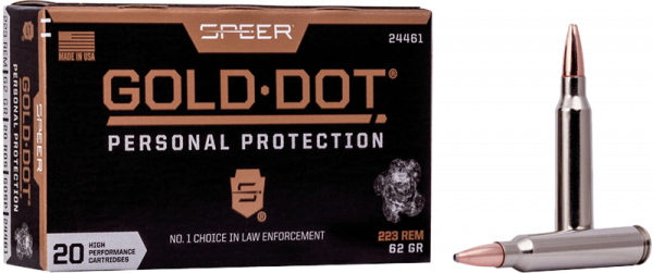 Speer Gold Dot Personal Protection .223 Rem Speer Gold Dot SP 62 grs Büchsenpatronen