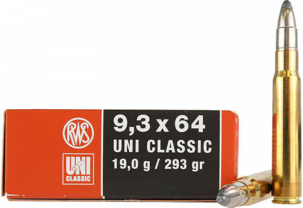 RWS Uni Classic 9,3x64 UC 293 grs Büchsenpatronen
