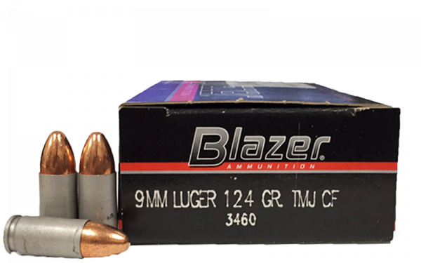 Blazer Clean-Fire 9mm Luger (9x19) TFMJ 124grs Pistolenpatronen