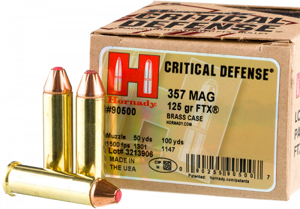 Hornady Critical Defense .357 Mag FTX 125 grs Revolverpatronen