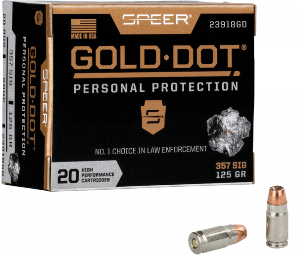 Speer Gold Dot Personal Protection .357 SIG Speer Gold Dot HP 125 grs Pistolenpatronen