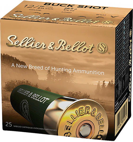 Sellier & Bellot Buck Shot 12/70 36 g Schrotpatronen 1