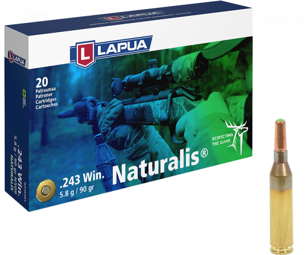 Lapua Naturalis .243 Win 90 grs Büchsenpatronen