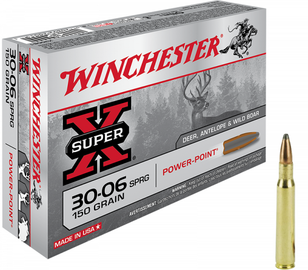 Winchester Super X .30-06 Springfield Winchester Power Point 150 grs Büchsenpatronen