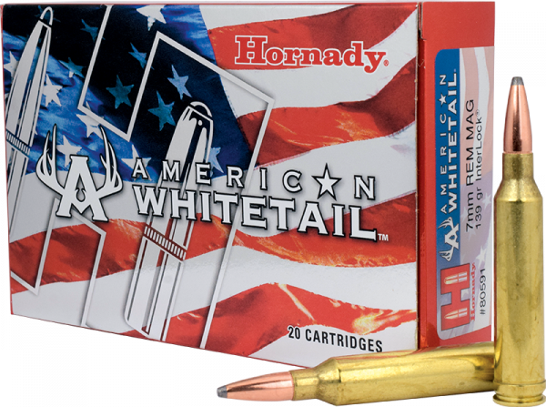 Hornady American Whitetail 7mm Rem Mag InterLock 154 grs Bchsenpatronen