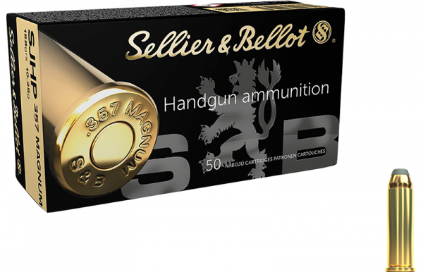 Sellier & Bellot Standard .357 Mag SJHP 158 grs Revolverpatronen