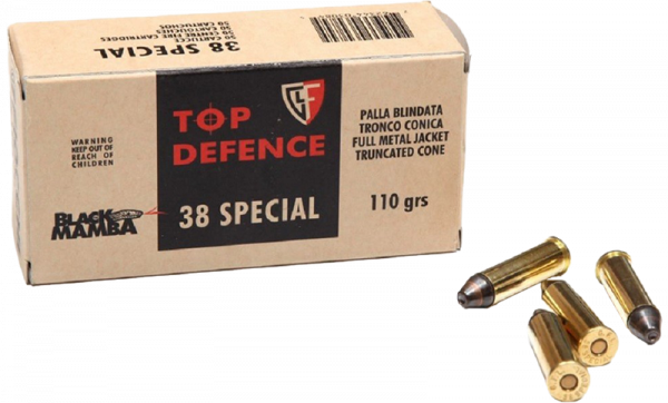 Fiocchi Top Defense .38 Special Fiocchi Black Mamba 110 grs Revolverpatronen