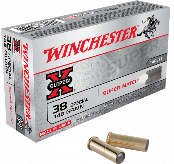 Winchester Super X .38 Special WC 148 grs Pistolenpatronen