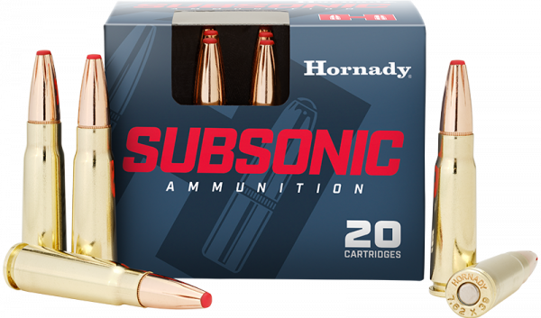 Hornady Subsonic 7,62x39 Sub-X 255 grs Büchsenpatronen