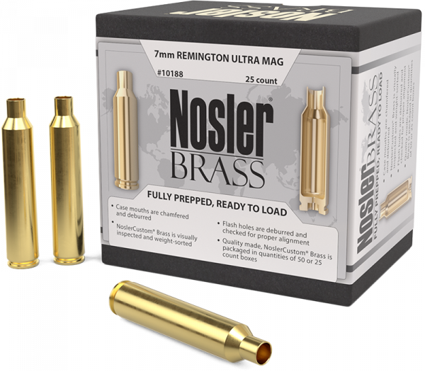 Nosler Premium Brass 7mm Rem Ultra Mag Langwaffen Hülsen