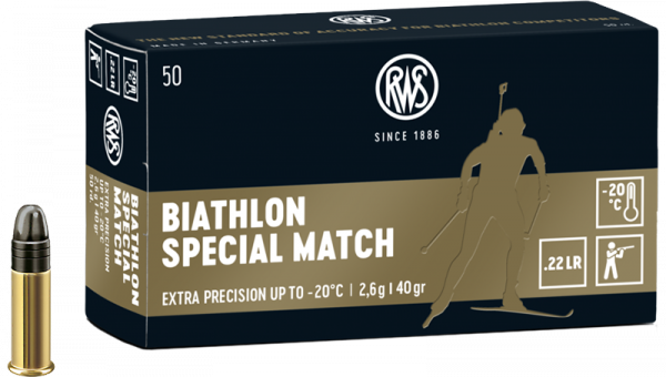 RWS Biathlon Special Match .22 LR LRN 40 grs Kleinkaliberpatronen