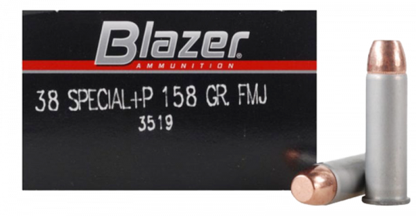 Blazer Standard .38 Special +P FMJ 158grs Revolverpatronen