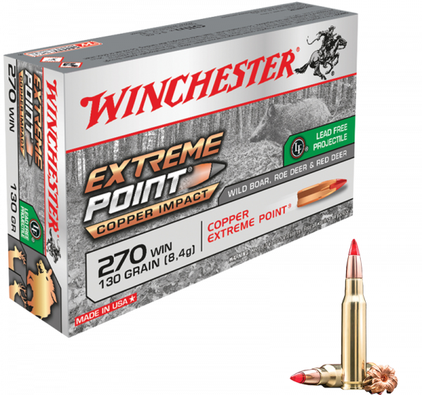 Winchester Extreme Point Copper Impact .270 Win 130 grs Büchsenpatronen